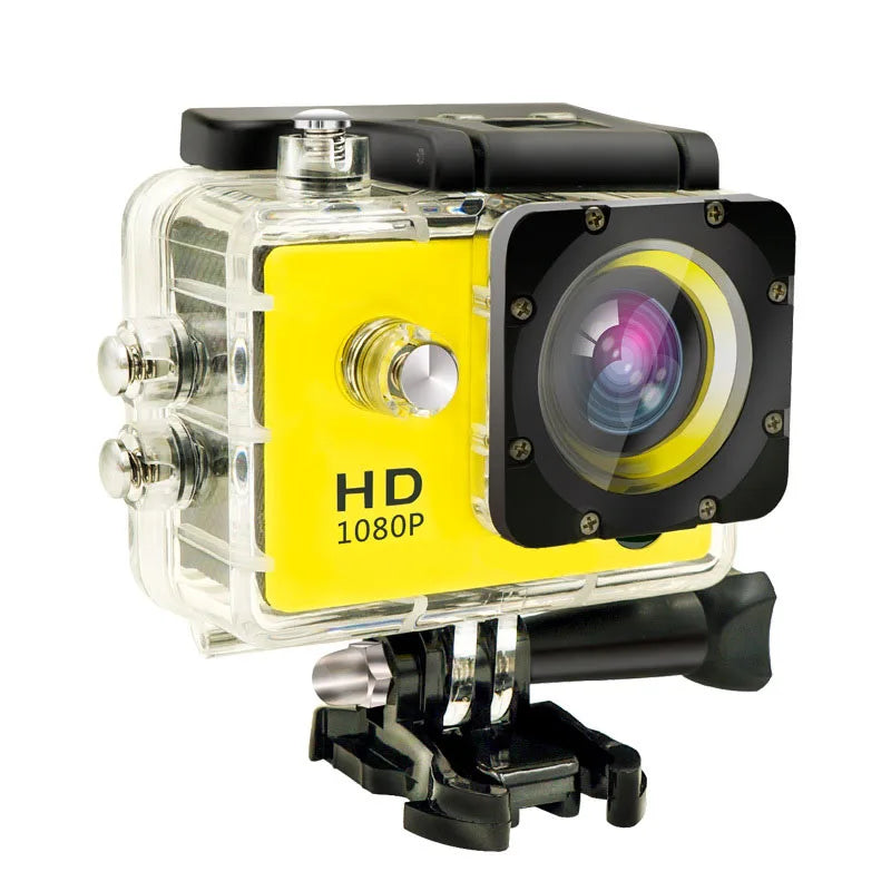 Câmera Esportiva Mini à Prova D'água Full HD 1080P - 140° de Ângulo Super Amplo