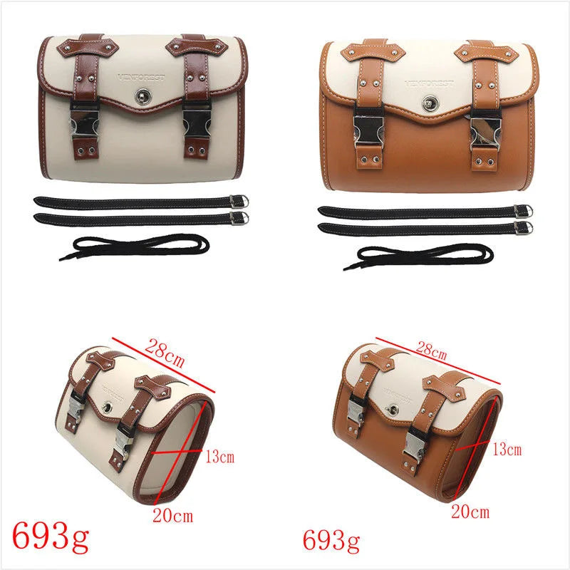 Bolsa de Ferramentas para Motocicleta - Compatível com Honda Rebel 250/500/1100, Kawasaki W400/W650, Harley XL883L, Yamaha SR400 e Outros Modelos