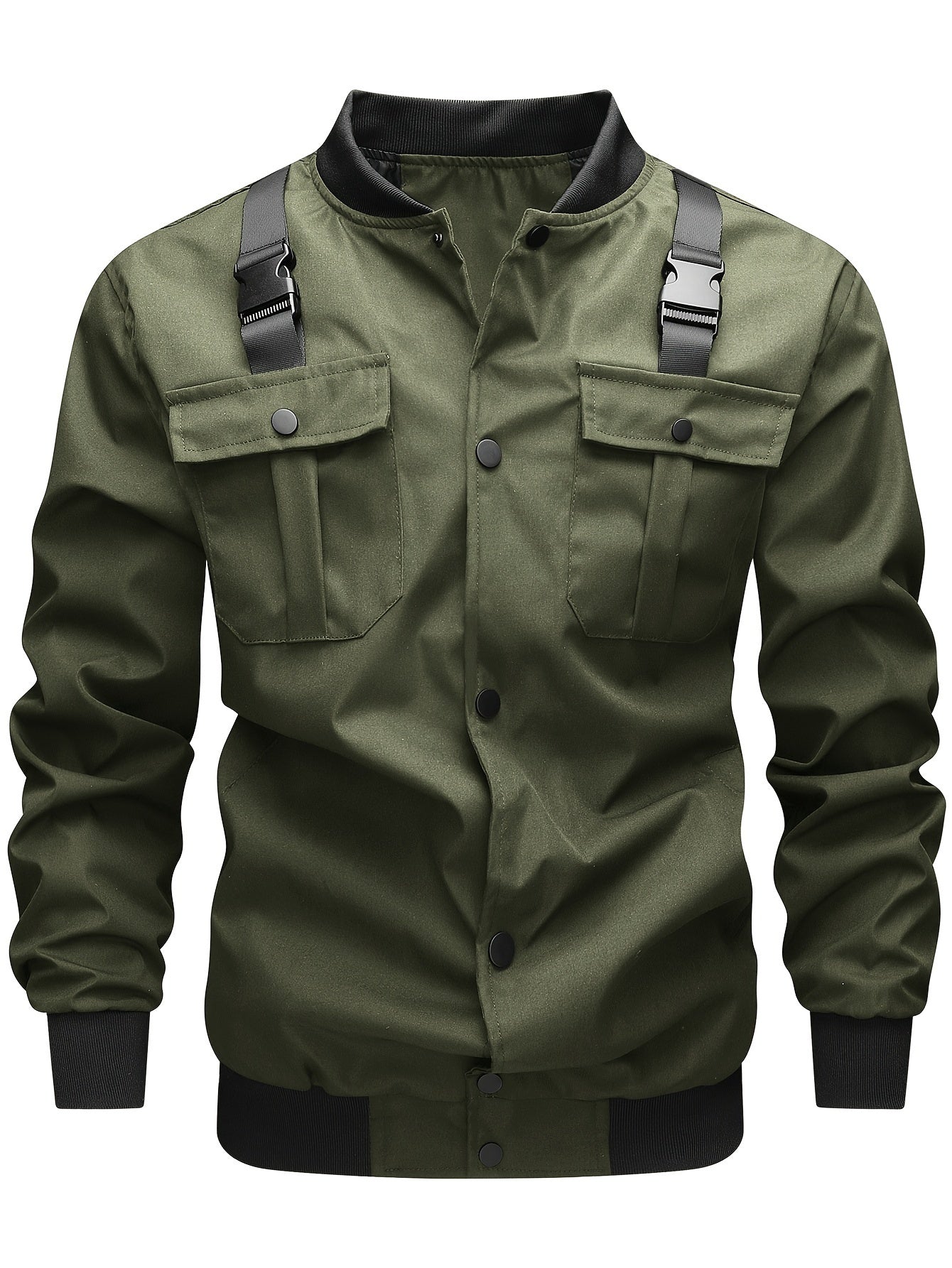 Jaqueta Biker Masculina Casual - Estilo Tech Wear