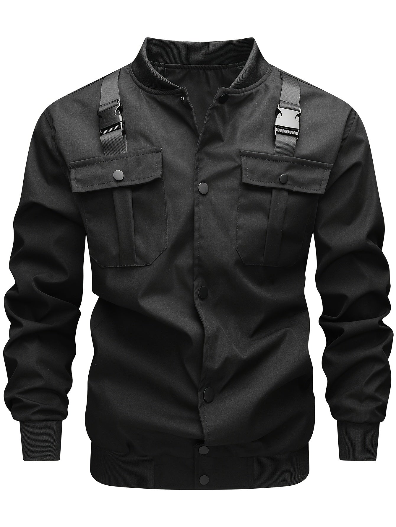 Jaqueta Biker Masculina Casual - Estilo Tech Wear