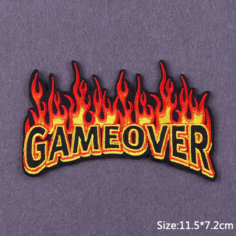 Patch de Bordado Punk - Skull