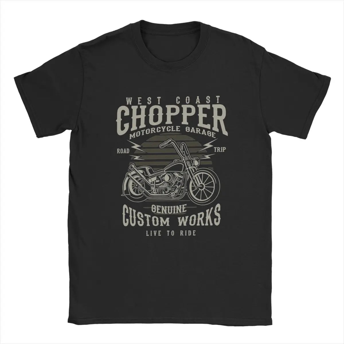 Camiseta Masculina Chopper Custom - Estilo e Conforto para os Apaixonados por Motociclismo