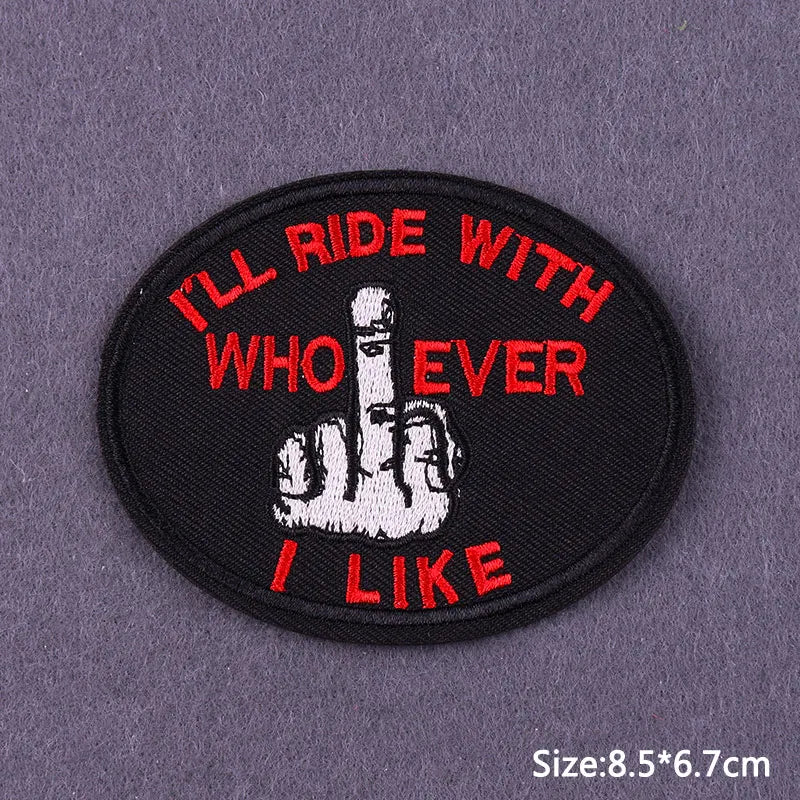 Patch de Bordado Punk - Skull
