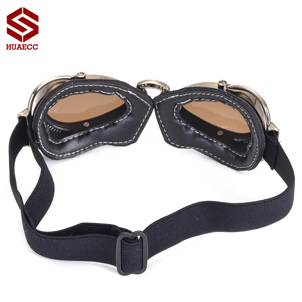 Óculos Retro Vintage para Motociclistas - Proteção e Estilo para suas Aventuras