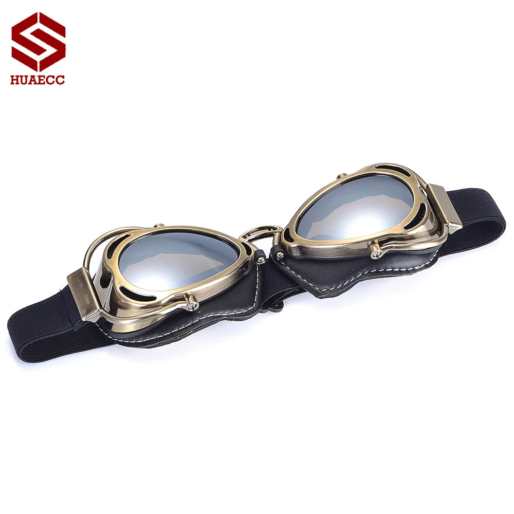 Óculos Retro Vintage para Motociclistas - Proteção e Estilo para suas Aventuras