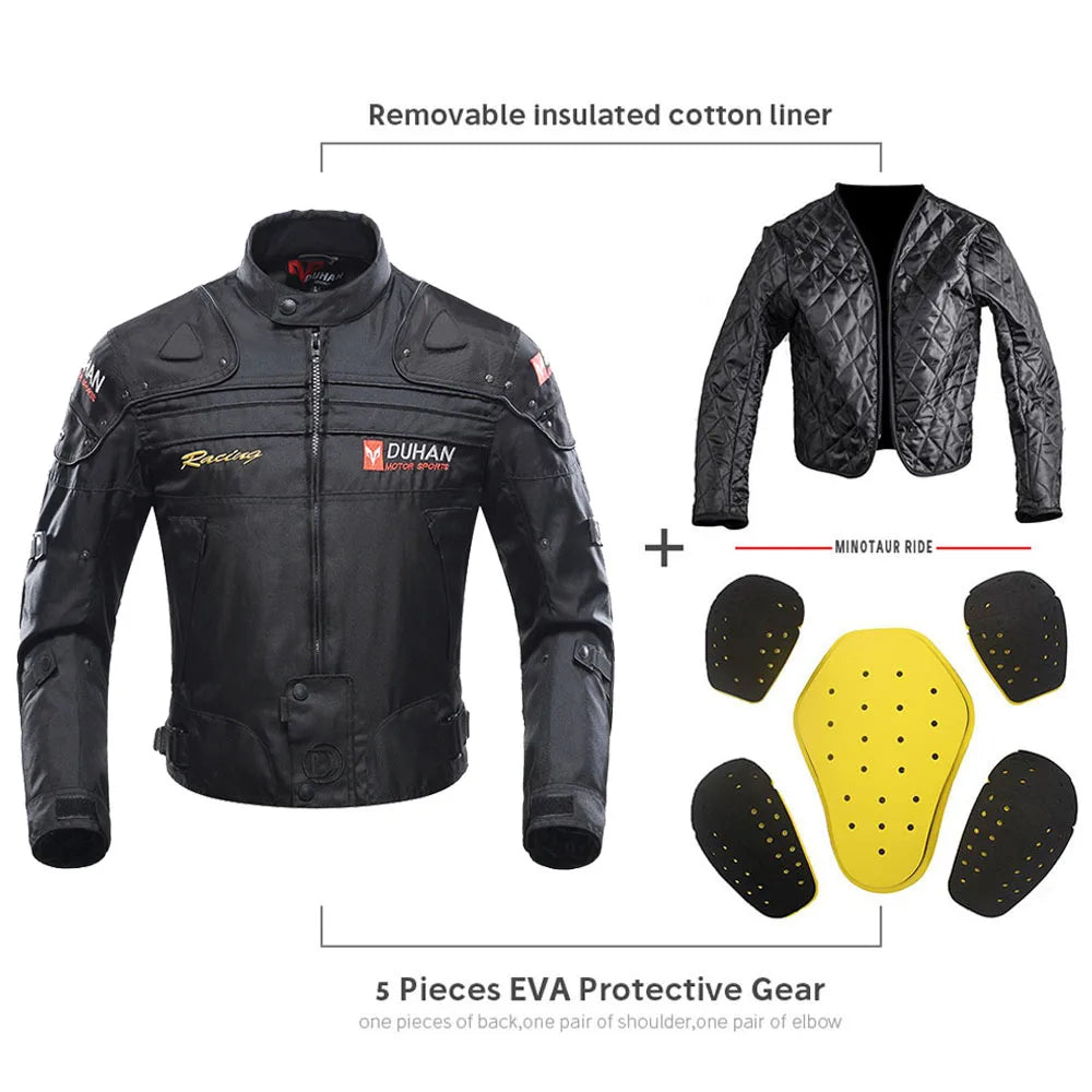 Jaqueta Motociclista DUHAN - Impermeável e Resistente