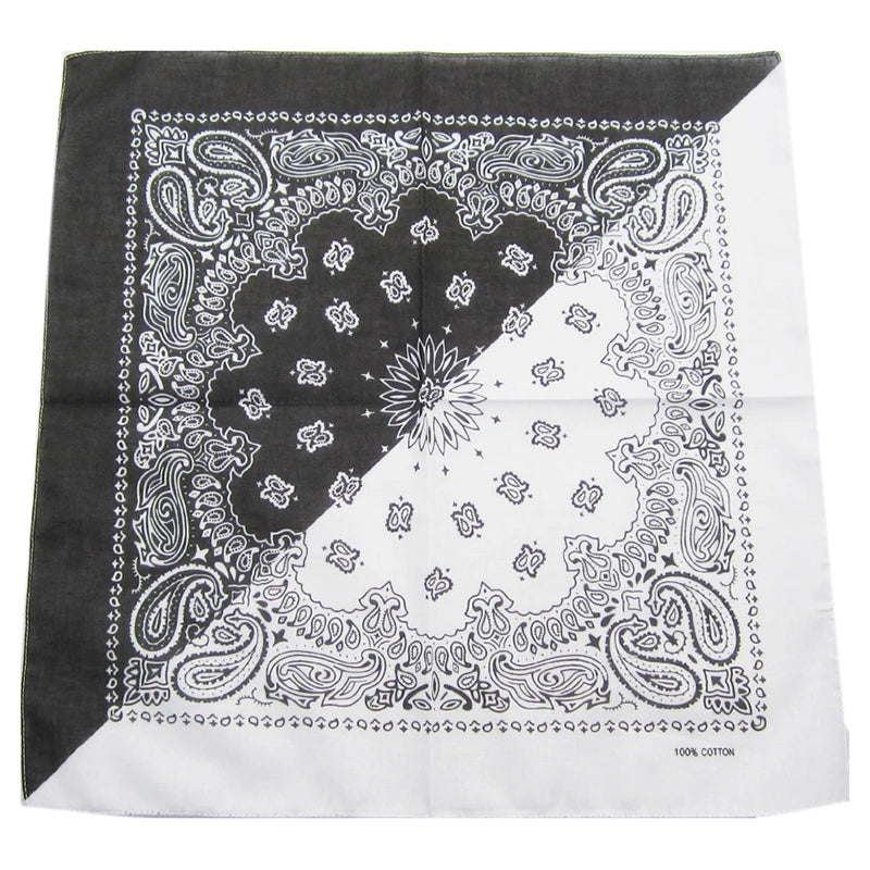 Bandana Unissex Algodão - Estilo Cowboy para Bikers e Esportistas
