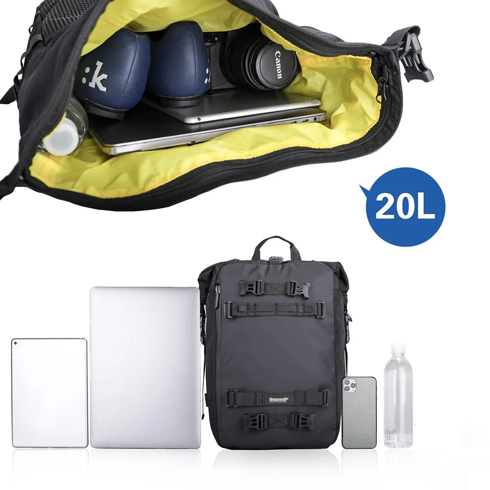 Mochila Impermeável Multifuncional para Motociclistas - 10L, 20L ou 30L Backpack