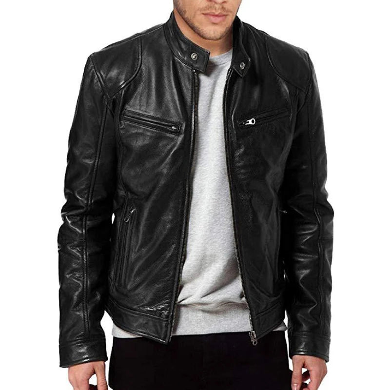 Jaqueta de Couro Masculina