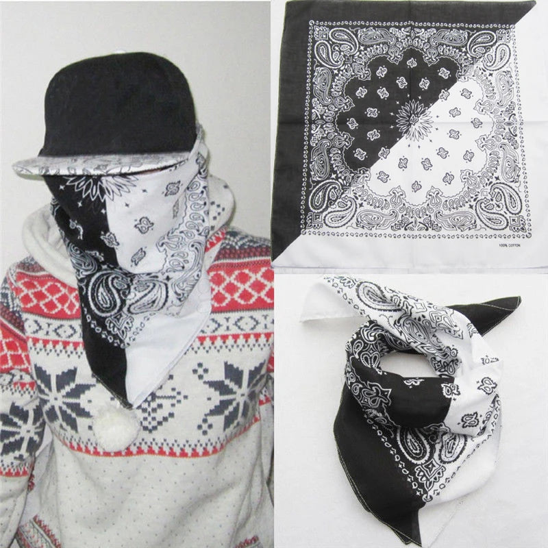 Bandana Unissex Algodão - Estilo Cowboy para Bikers e Esportistas