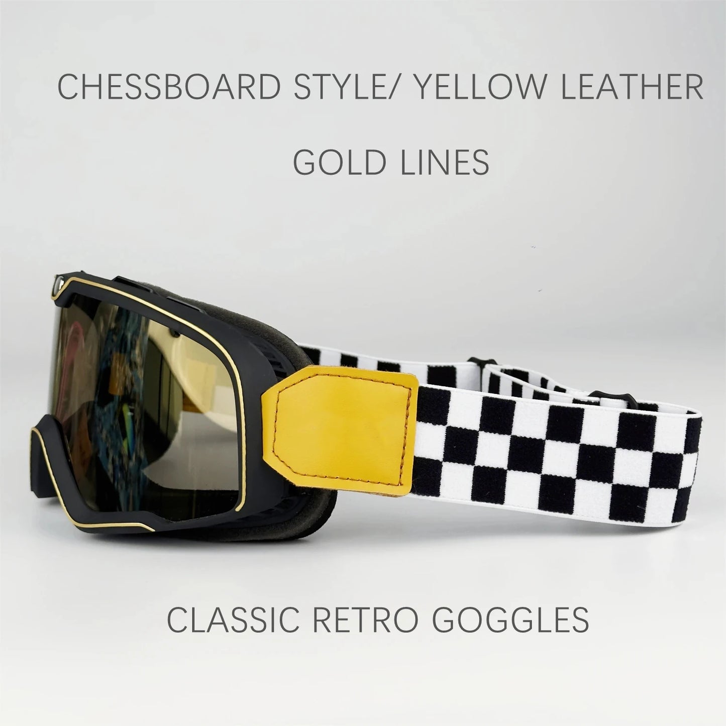 Óculos Retro para Motociclistas - Estilo Clássico e Proteção Máxima
