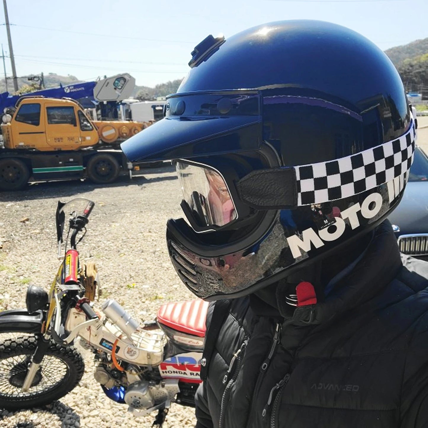 Óculos de Proteção Retro para Motociclistas - Cafe Racer - Chopper - Cycling Racing