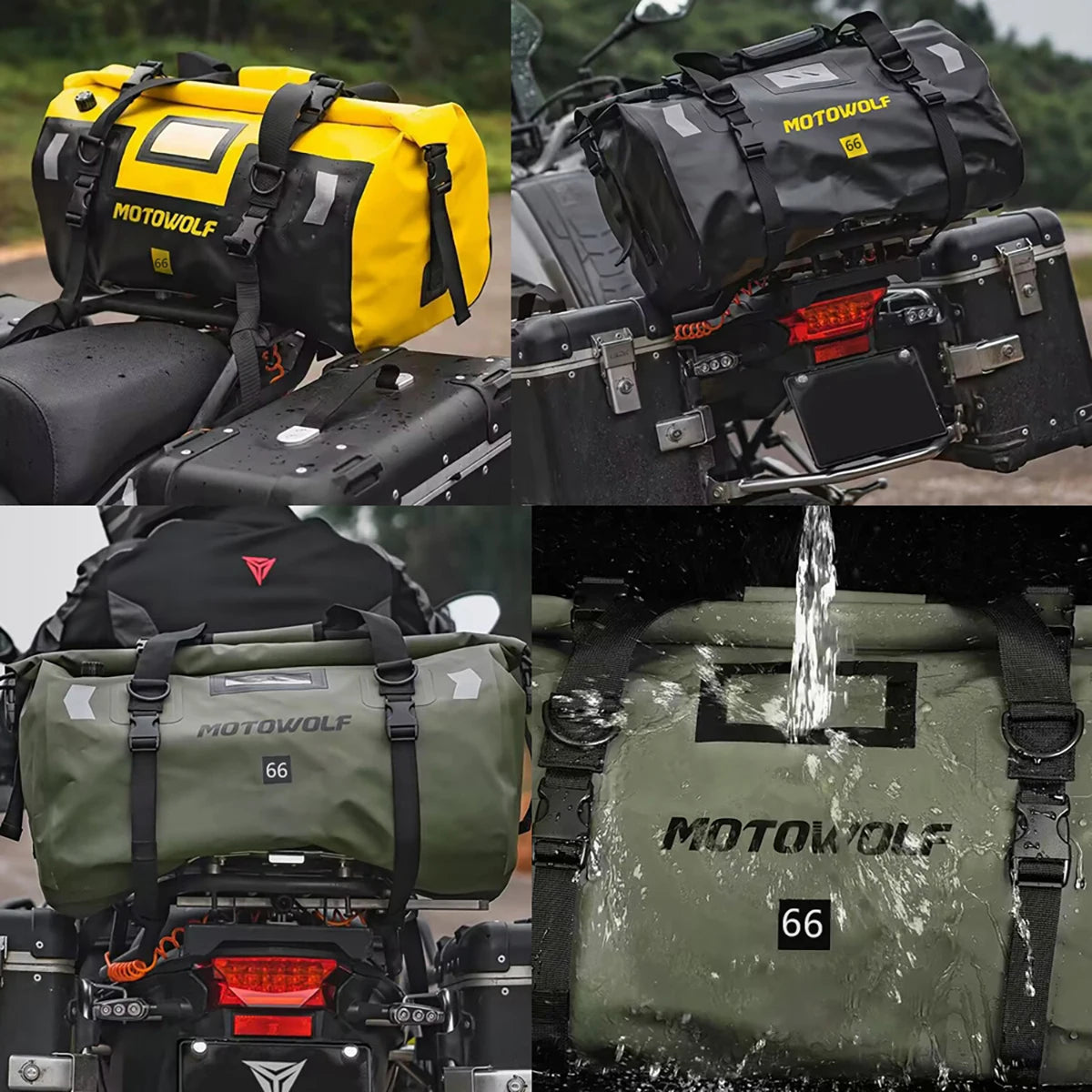 Mochila Impermeável para Motocicleta - 40L/66L