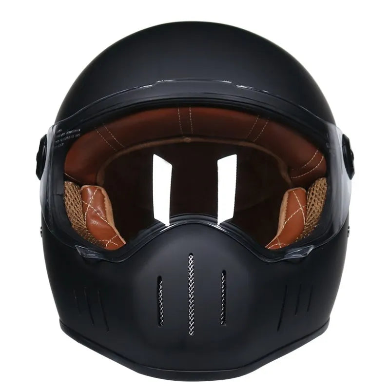 Capacete Thompson Full Face Retro para Motociclistas - Estilo Vintage e Chopper
