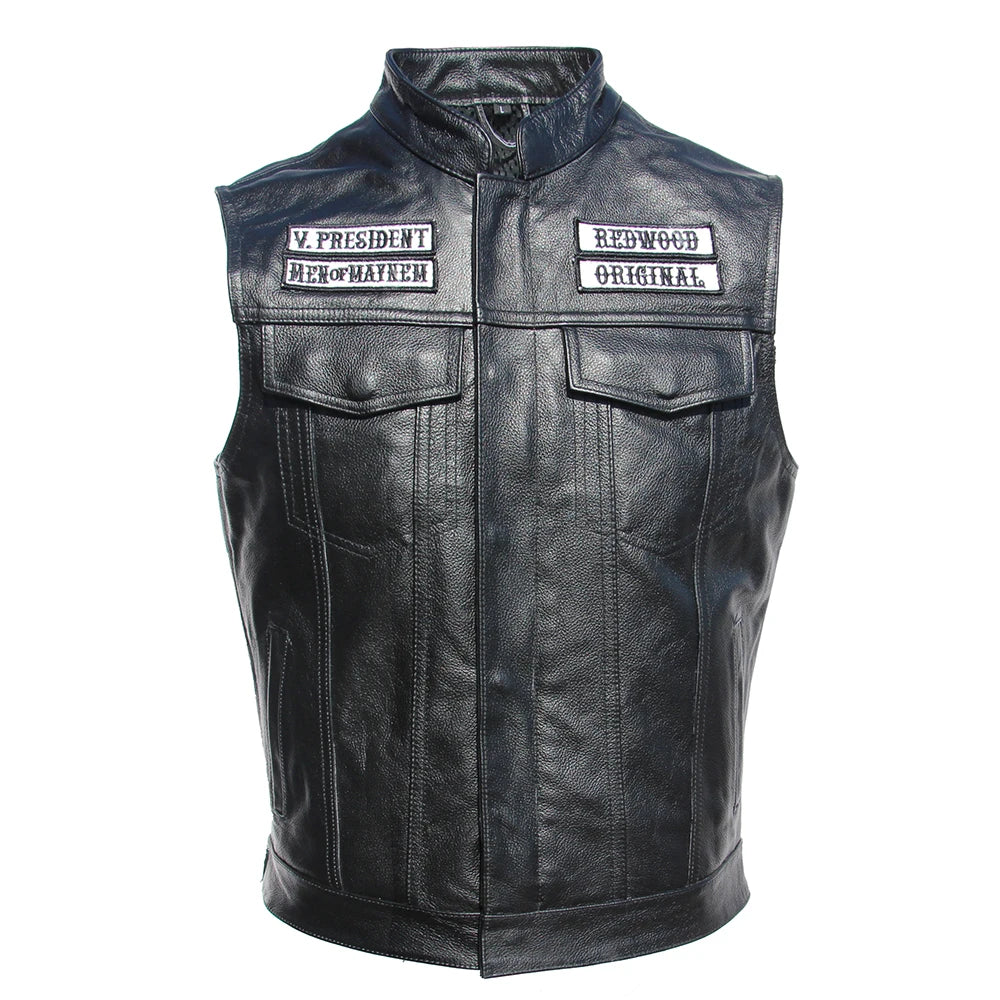 Colete de Couro Sons of Anarchy para Motociclistas