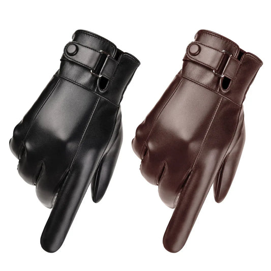 Luvas de Inverno em Couro Genuine Leather: Conforto e Estilo para os Dias Frios!