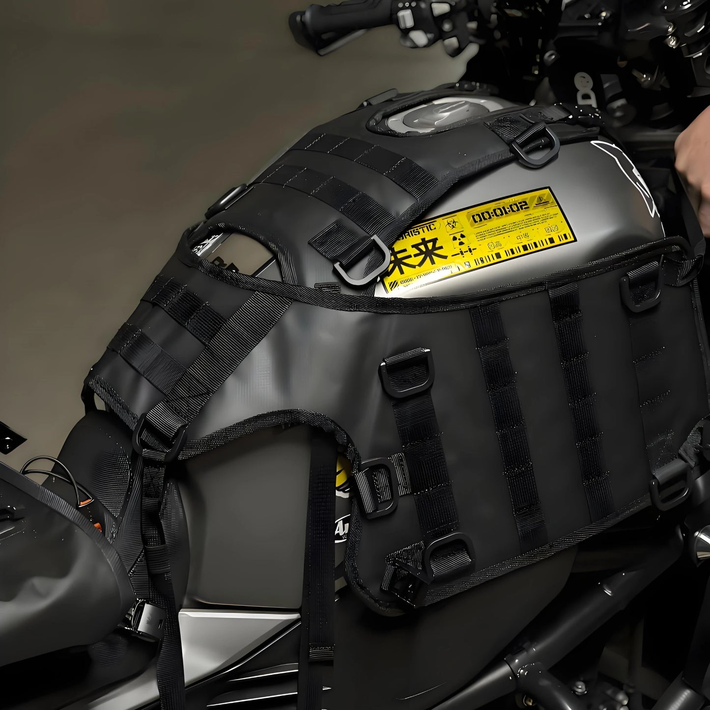 Conjunto de Bagageiro de Tanque de Combustível para Motocicleta