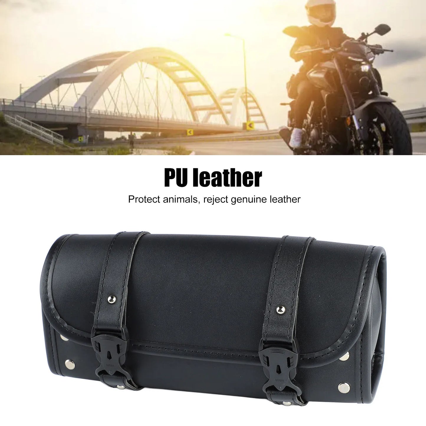 Alforge de Guidão para Motocicleta – Bolsa à Prova D'Água, Resistente ao Desgaste e Instalação Flexível