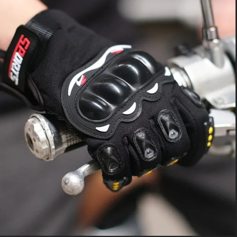 Luvas de Motocicleta de Dedos Completos: Proteção e Estilo para suas Aventura!