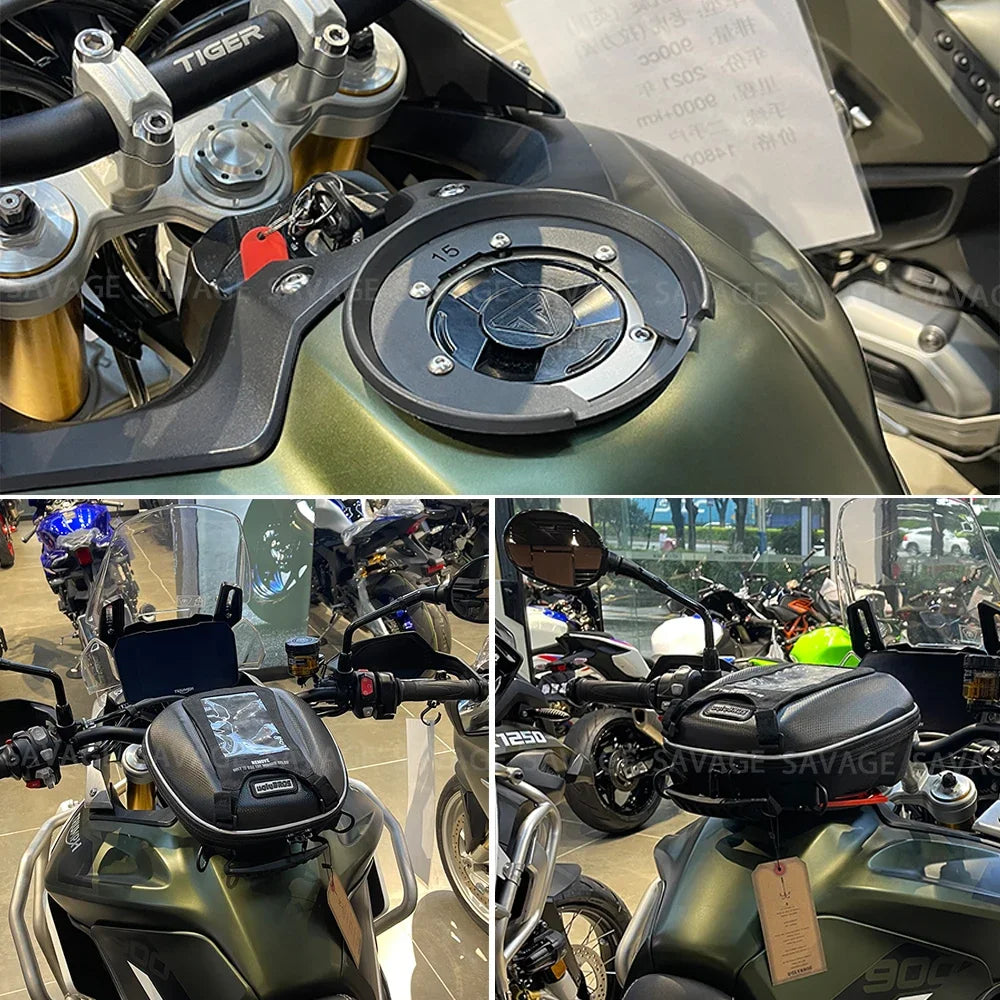 Bolsa de Tanque Impermeável Trident 660 Tiger Sport - Capacidade de 3.8L e Fixação Tanklock
