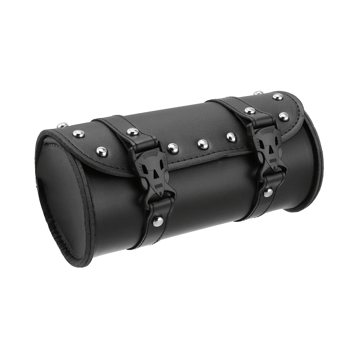 Bolsa de Ferramentas Retro em Couro PU para Motocicleta – Alforge Universal Resistente e à Prova d'Água, Ideal para Garfo Frontal ou Lateral
