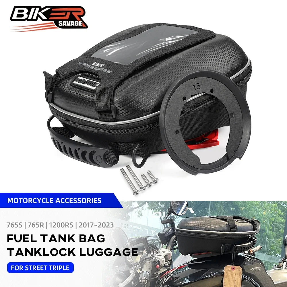 Bolsa de Tanque Impermeável Trident 660 Tiger Sport - Capacidade de 3.8L e Fixação Tanklock