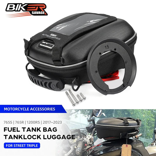 Bolsa de Tanque Impermeável Trident 660 Tiger Sport - Capacidade de 3.8L e Fixação Tanklock