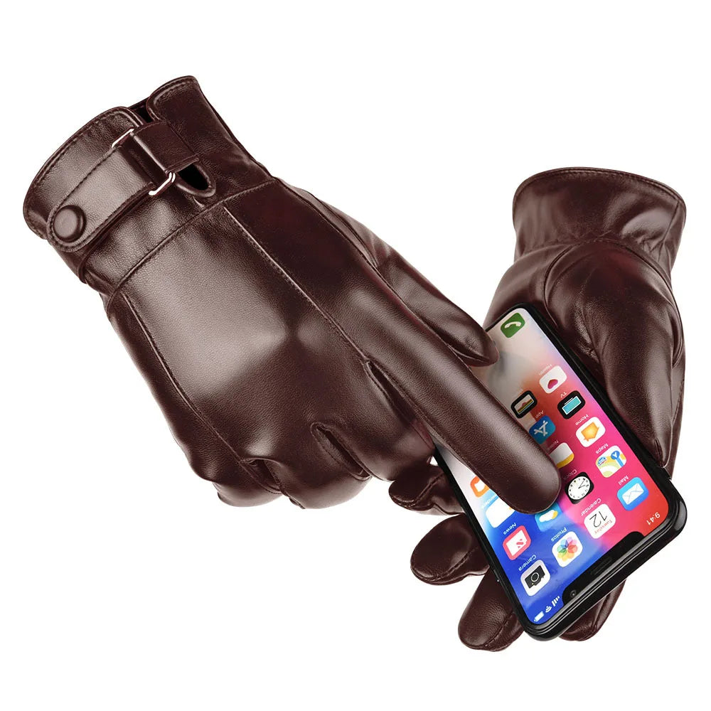 Luvas de Inverno em Couro Genuine Leather: Conforto e Estilo para os Dias Frios!