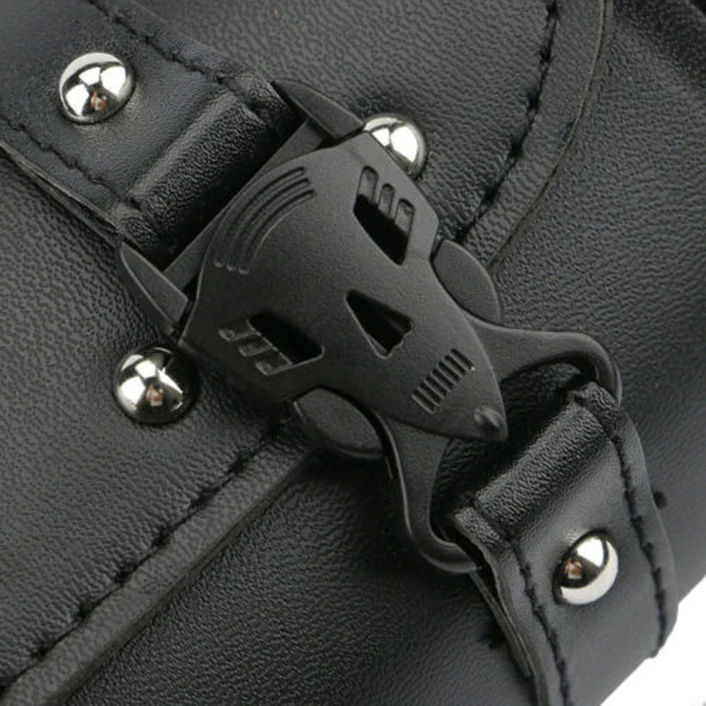 Bolsa de Ferramentas para Garfo Dianteiro de Motocicleta - Universal para Guidão, Compatível com Harley, Kawasaki, Yamaha, Dyna, Softail