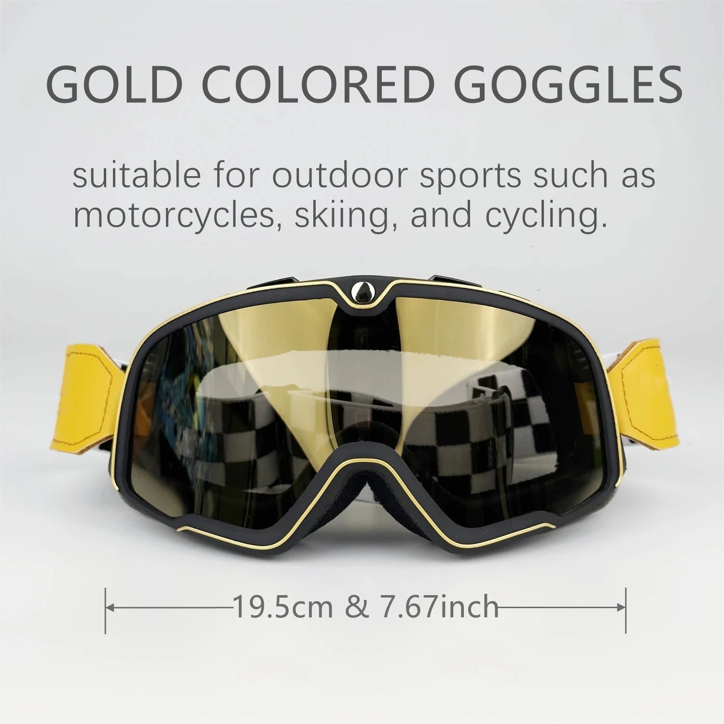 Óculos Retro para Motociclistas - Estilo Clássico e Proteção Máxima