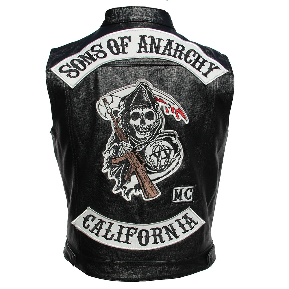 Colete de Couro Sons of Anarchy para Motociclistas