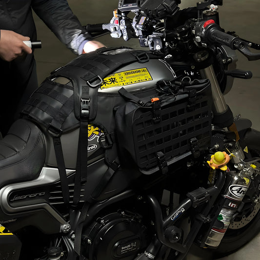 Conjunto de Bagageiro de Tanque de Combustível para Motocicleta
