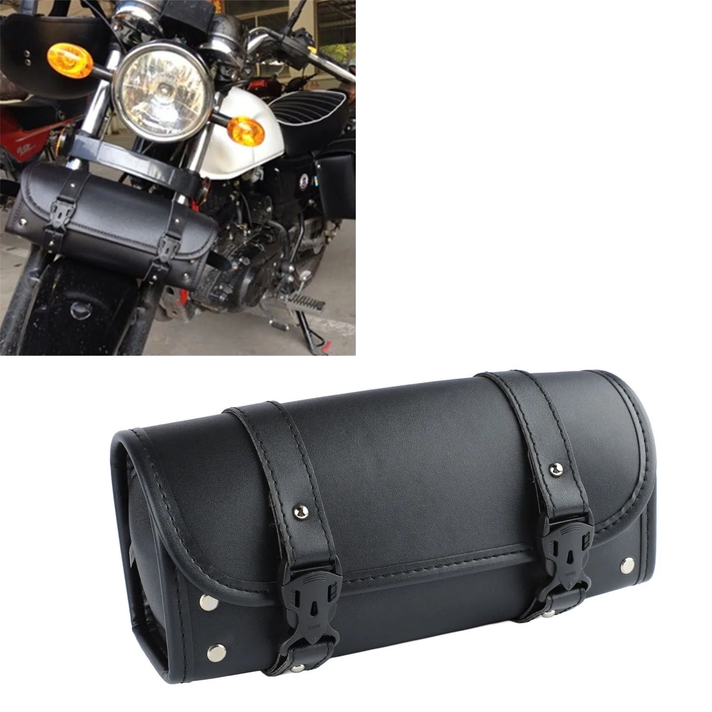 Alforge de Guidão para Motocicleta – Bolsa à Prova D'Água, Resistente ao Desgaste e Instalação Flexível