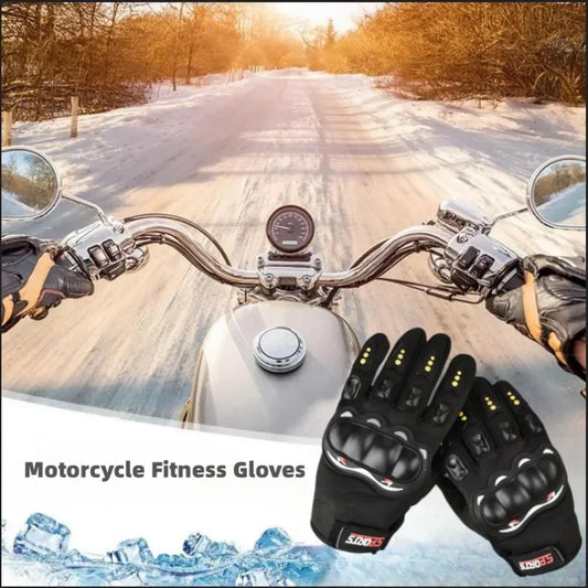Luvas de Motocicleta de Dedos Completos: Proteção e Estilo para suas Aventura!