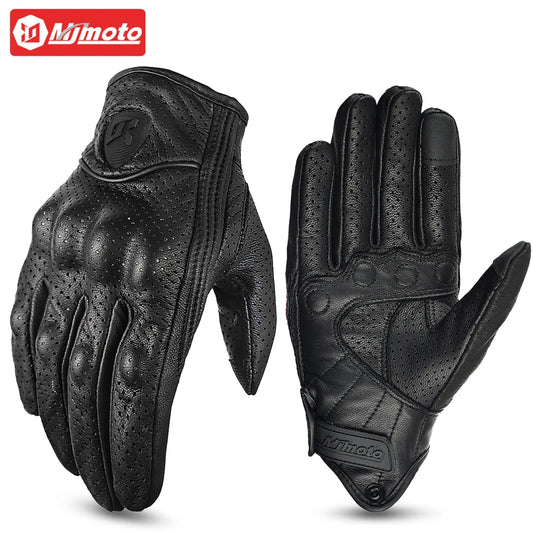 Luvas de Motocicleta Vintage Black: Estilo Clássico e Performance Superior
