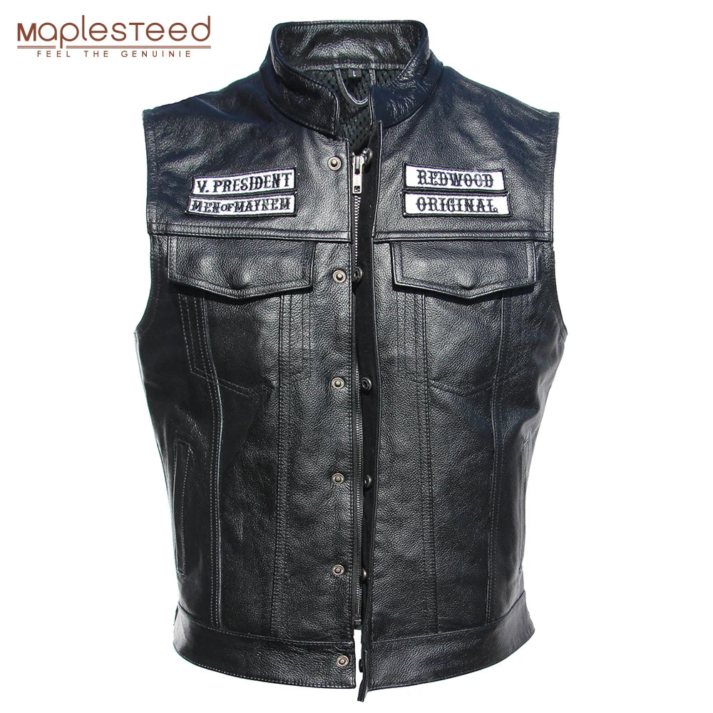 Colete de Couro Sons of Anarchy para Motociclistas