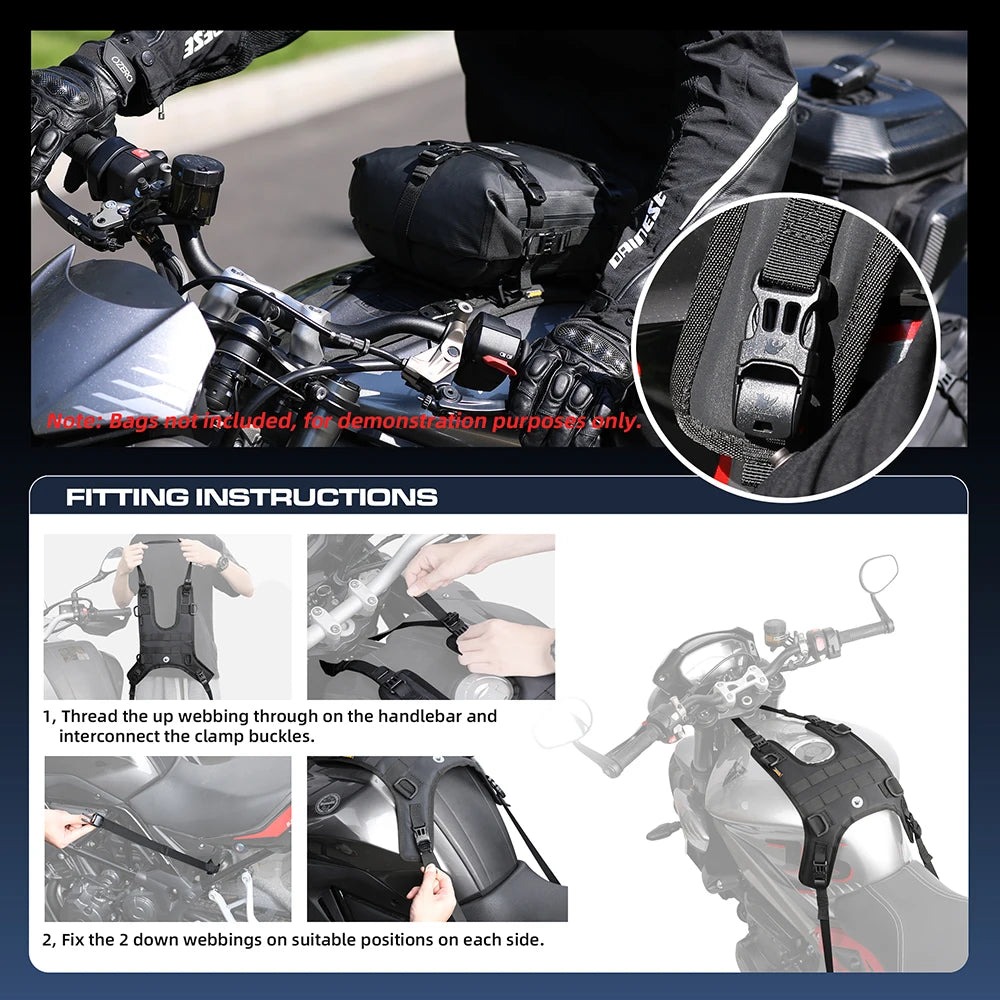 Conjunto de Bolsa de Tanque de Combustível para Motocicleta 8L