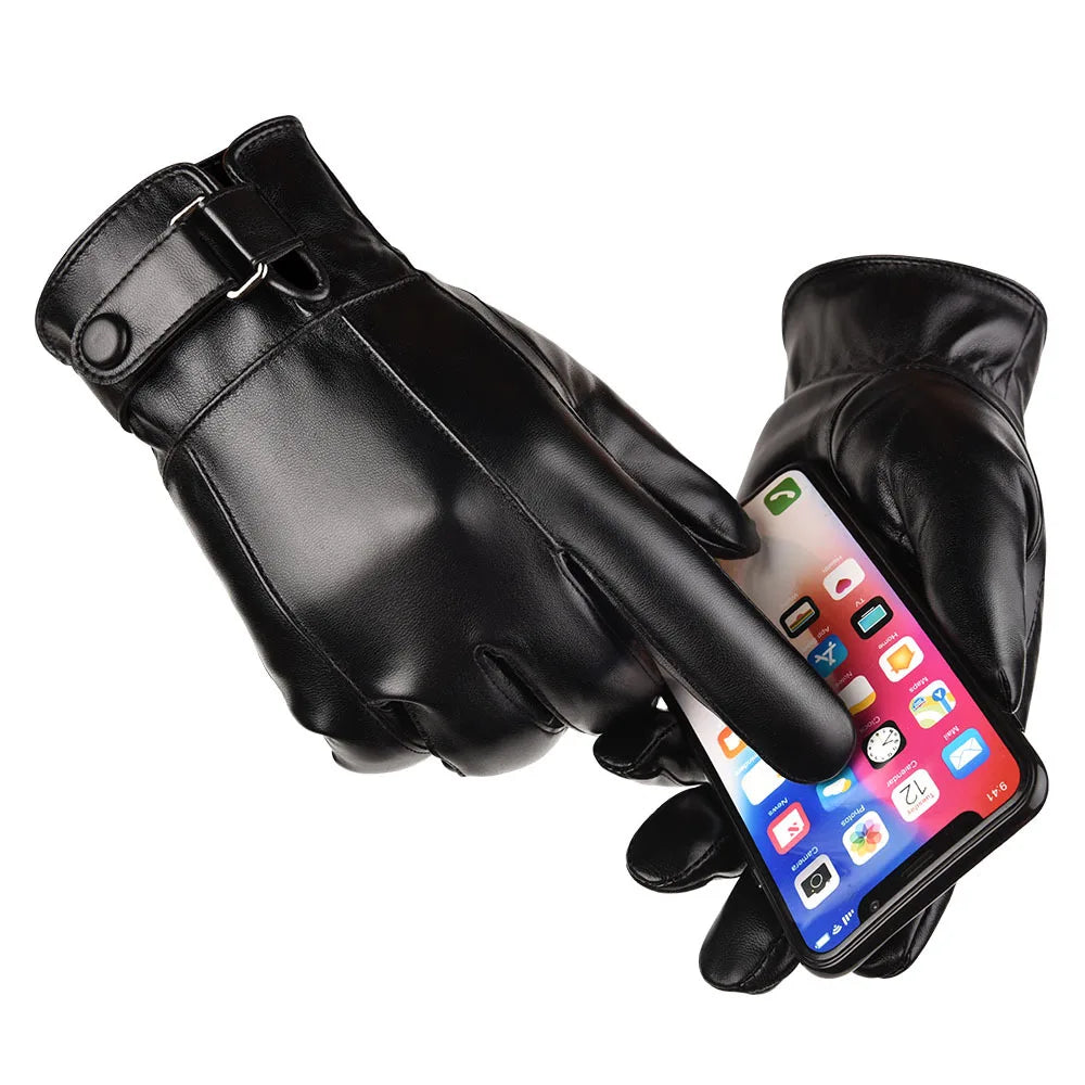 Luvas de Inverno em Couro Genuine Leather: Conforto e Estilo para os Dias Frios!