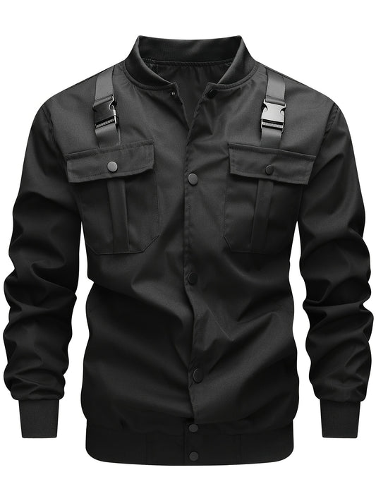 Jaqueta Biker Masculina Casual - Estilo Tech Wear